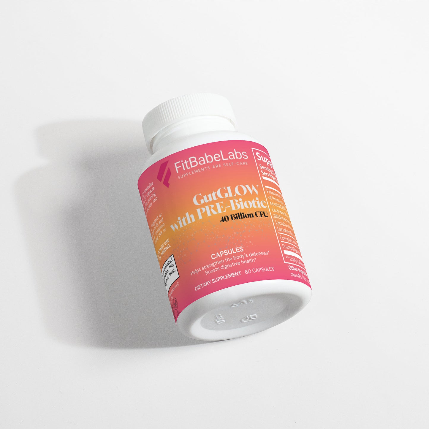 GutGLOW Probiotic 40 Billion with Prebiotics