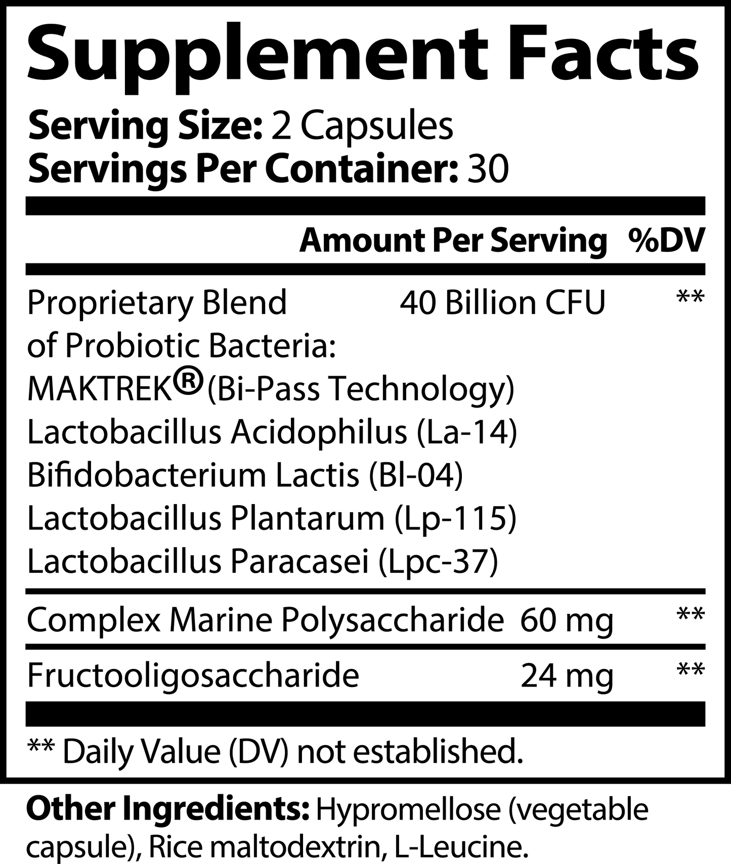 GutGLOW Probiotic 40 Billion with Prebiotics