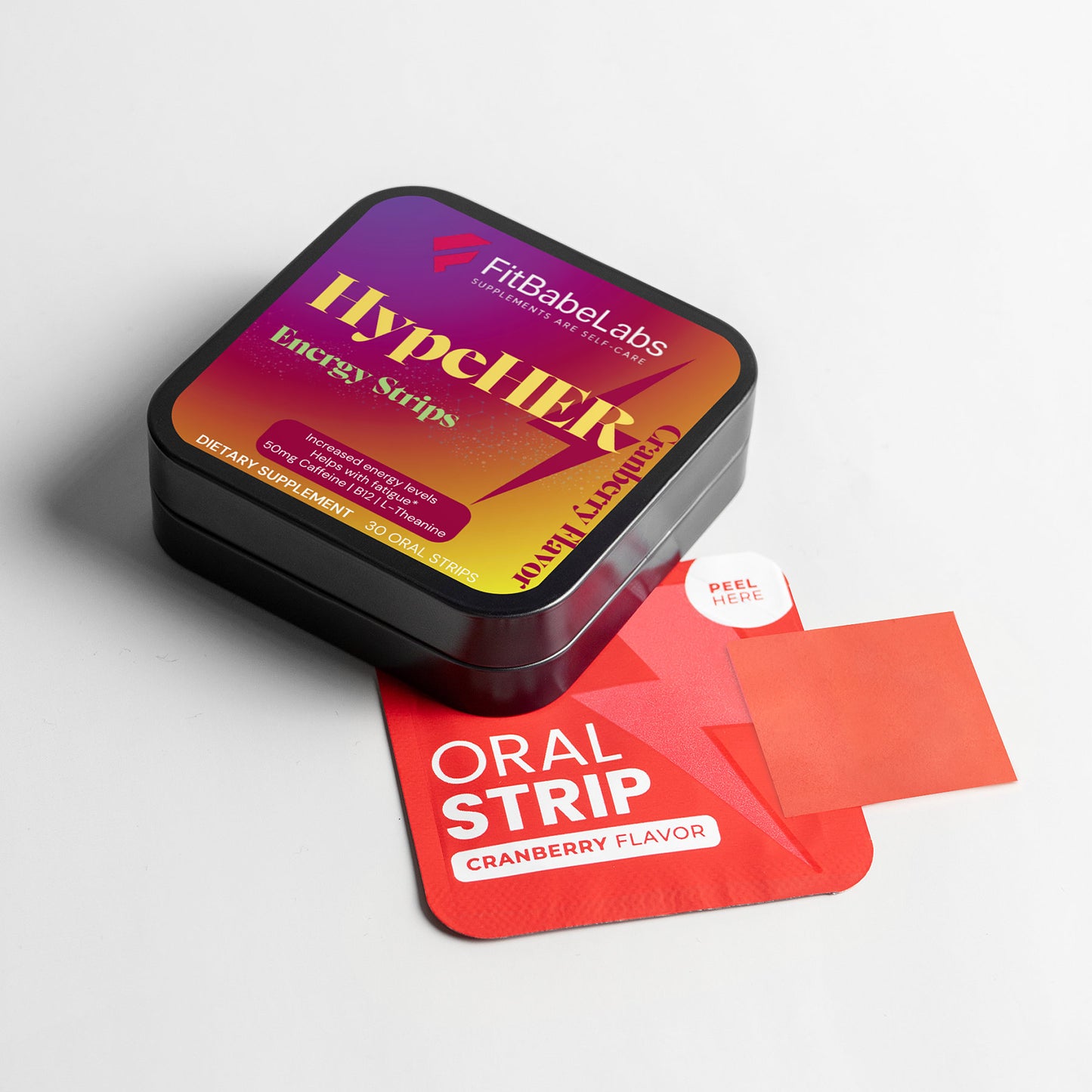 HypeHER Energy Strips (Cranberry Flavor)