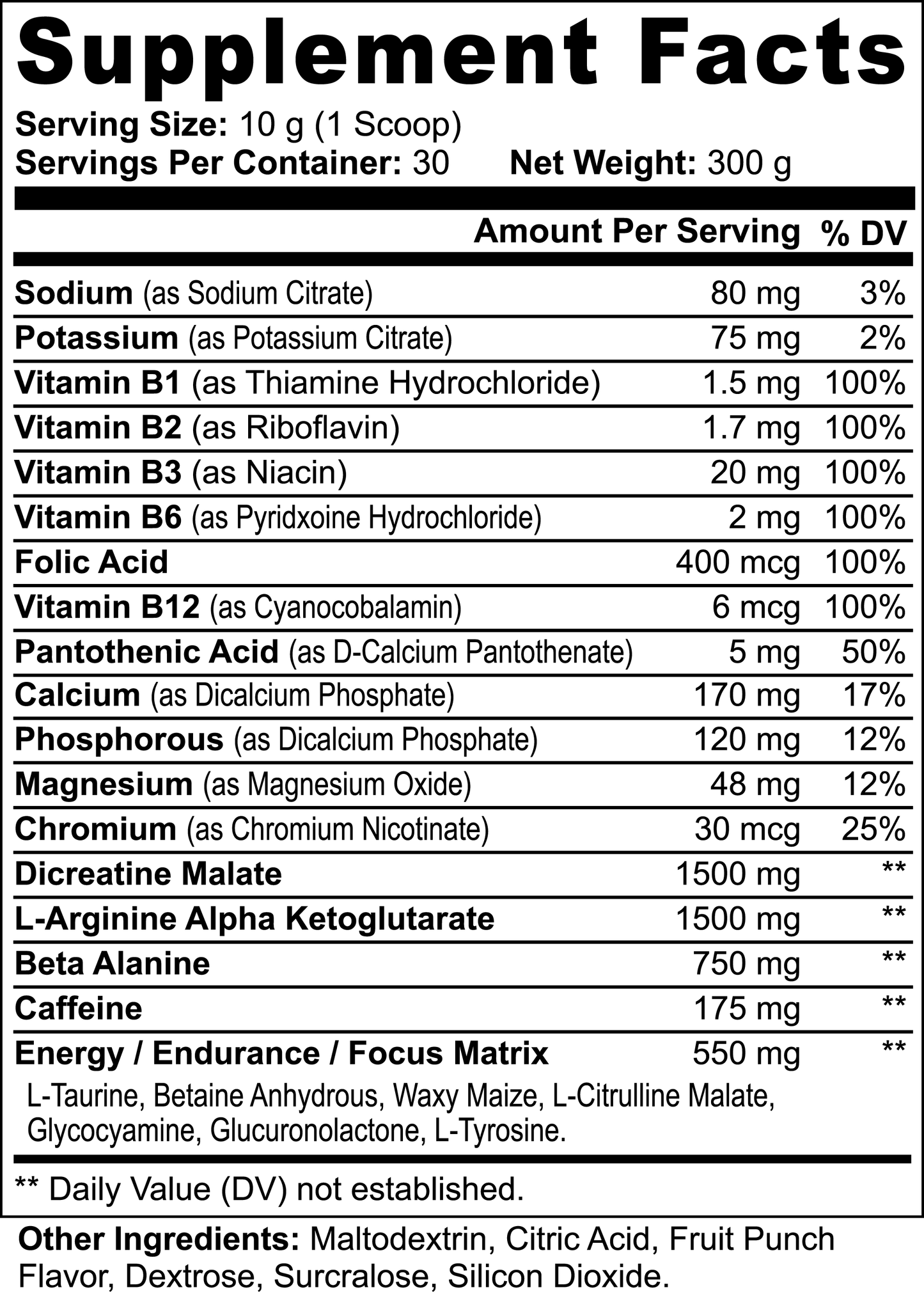 IgnitHER Pre-Workout (Fruit Punch)